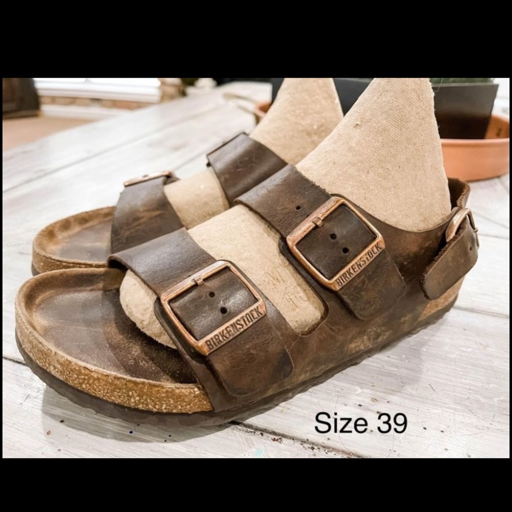 Birkenstocks Milano sandals size 39 (W8.5/M6.5)